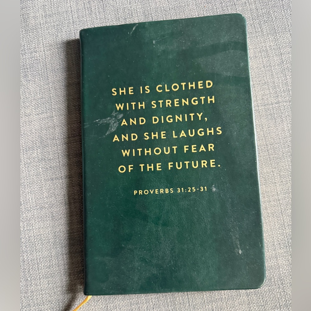 Green Journal with Inspirational Quote